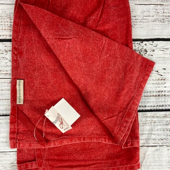 Primitives by Kathy 28 x 28 Cotton Red Christmas Towel Happy Birthday Jesus - Picture 2 of 2